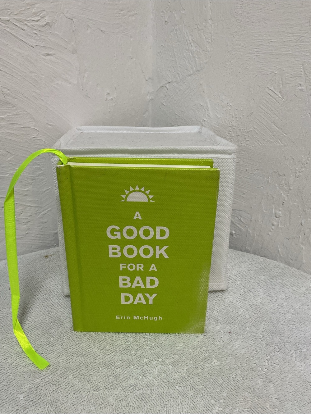 Sale! A Good Book For A Bad Day Hardcover Erin McHugh Quote Book